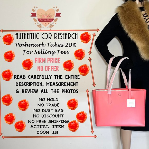 ✅❤️✅❤️SOLD❤️✅❤️✅🧡Kate Spade NY Leather 3 Compartment Tote Purse🧡 - Picture 17 of 17